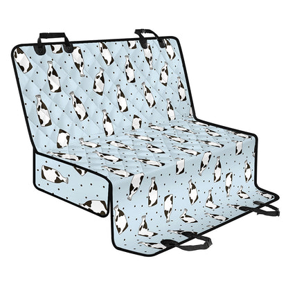 Cow Milk Bottle Pattern Print Pet Car Back Seat Cover