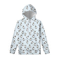 Cow Milk Bottle Pattern Print Pullover Hoodie