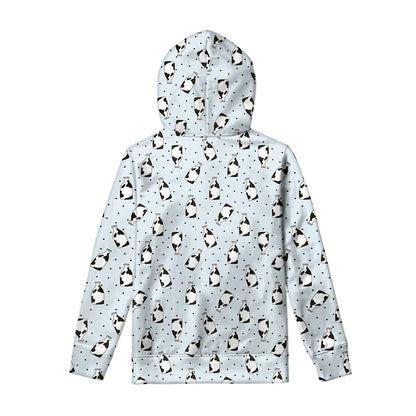 Cow Milk Bottle Pattern Print Pullover Hoodie