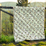 Cow Milk Bottle Pattern Print Quilt