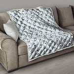 Cow Milk Bottle Pattern Print Quilt