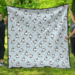 Cow Milk Bottle Pattern Print Quilt