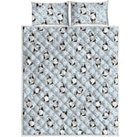 Cow Milk Bottle Pattern Print Quilt Bed Set