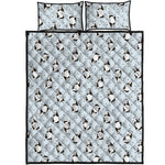 Cow Milk Bottle Pattern Print Quilt Bed Set