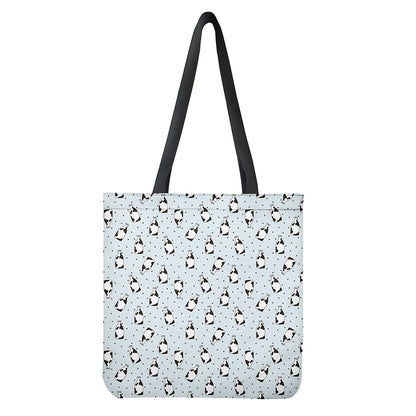 Cow Milk Bottle Pattern Print Tote Bag