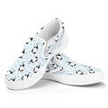 Cow Milk Bottle Pattern Print White Slip On Sneakers