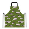 Cow On Green Grass Pattern Print Apron