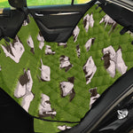Cow On Green Grass Pattern Print Pet Car Back Seat Cover