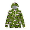 Cow On Green Grass Pattern Print Pullover Hoodie