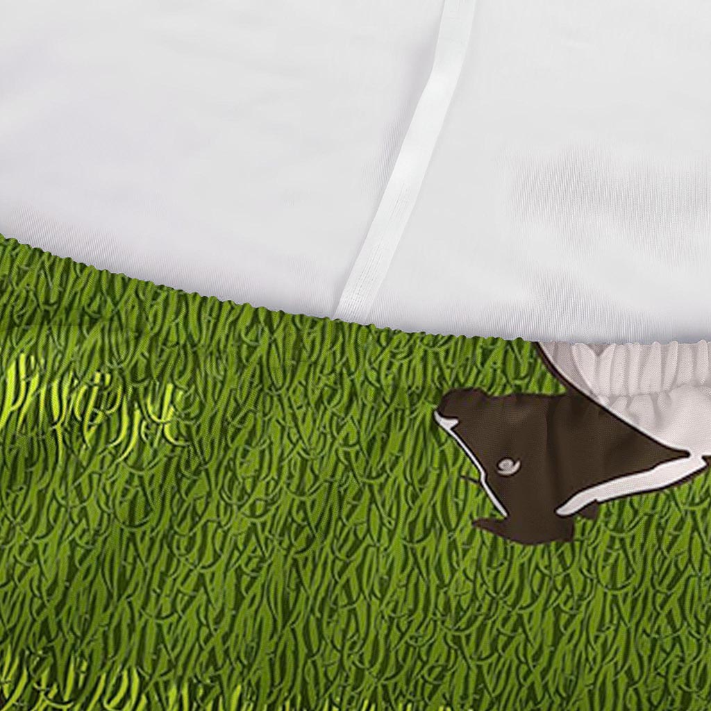 Cow On Green Grass Pattern Print Sofa Cover