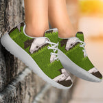 Cow On Green Grass Pattern Print Sport Shoes GearFrost