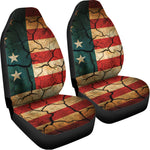 Cracked American Flag Print Universal Fit Car Seat Covers