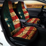 Cracked American Flag Print Universal Fit Car Seat Covers