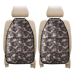 Crane Bird And Flower Pattern Print Car Seat Organizers