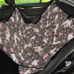 Crane Bird And Flower Pattern Print Pet Car Back Seat Cover