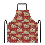 Crane Bird Kimono Pattern Print Apron