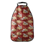 Crane Bird Kimono Pattern Print Car Seat Organizers