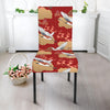 Crane Bird Kimono Pattern Print Dining Chair Slipcover