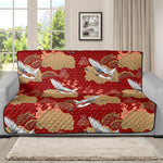 Crane Bird Kimono Pattern Print Futon Protector