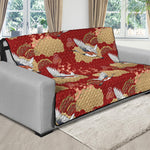 Crane Bird Kimono Pattern Print Futon Protector