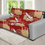 Crane Bird Kimono Pattern Print Futon Protector