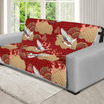 Crane Bird Kimono Pattern Print Futon Protector