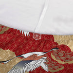 Crane Bird Kimono Pattern Print Sofa Cover