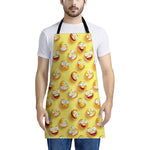 Crazy Emoji Pattern Print Apron