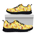 Crazy Emoji Pattern Print Black Running Shoes