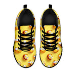 Crazy Emoji Pattern Print Black Sneakers