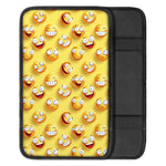 Crazy Emoji Pattern Print Car Center Console Cover