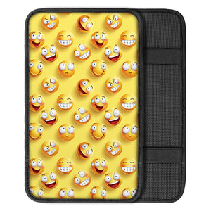 Crazy Emoji Pattern Print Car Center Console Cover