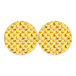 Crazy Emoji Pattern Print Car Coasters