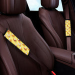 Crazy Emoji Pattern Print Car Seat Belt Covers