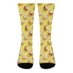 Crazy Emoji Pattern Print Crew Socks