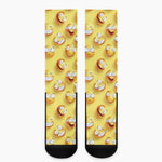 Crazy Emoji Pattern Print Crew Socks