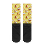 Crazy Emoji Pattern Print Crew Socks