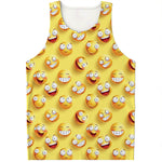 Crazy Emoji Pattern Print Men's Tank Top