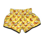 Crazy Emoji Pattern Print Muay Thai Boxing Shorts