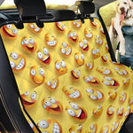 Crazy Emoji Pattern Print Pet Car Back Seat Cover