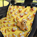 Crazy Emoji Pattern Print Pet Car Back Seat Cover