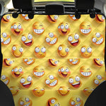 Crazy Emoji Pattern Print Pet Car Back Seat Cover