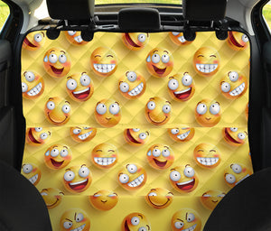 Crazy Emoji Pattern Print Pet Car Back Seat Cover