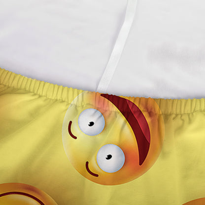 Crazy Emoji Pattern Print Sofa Cover