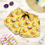 Crazy Emoji Pattern Print Women's Shorts