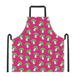 Crazy Mushroom Pattern Print Apron