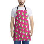 Crazy Mushroom Pattern Print Apron