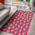 Crazy Mushroom Pattern Print Area Rug