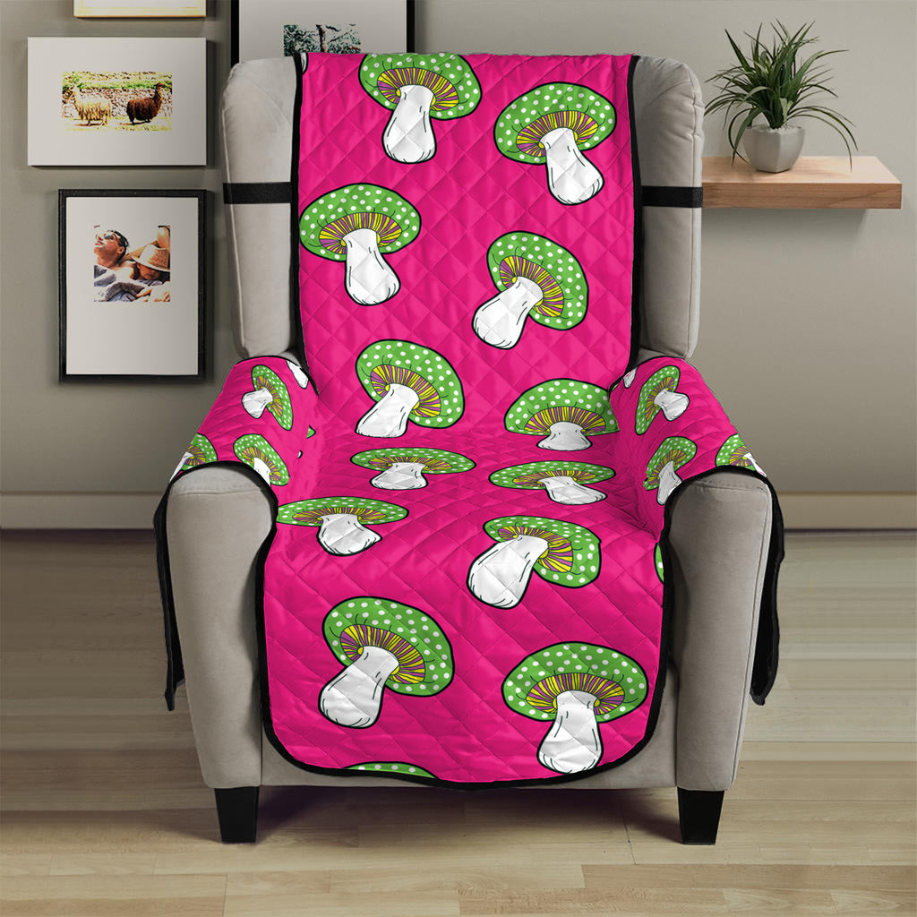 Crazy Mushroom Pattern Print Armchair Protector