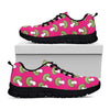 Crazy Mushroom Pattern Print Black Sneakers